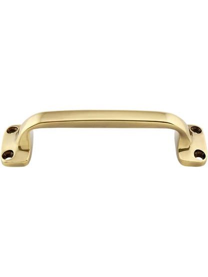 6 inch Solid-Brass Window Utility Pull in Antique Brass.